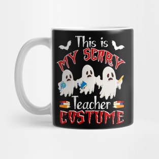 This Is My Scary Teacher Costume Funny Halloween Gift Mug